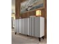Скрин за дневна RAVENNA MDF 150 3D (бяло мат/бяло черно)